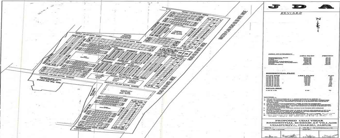 Uday Narayan Vihar - JDA approved layout plan